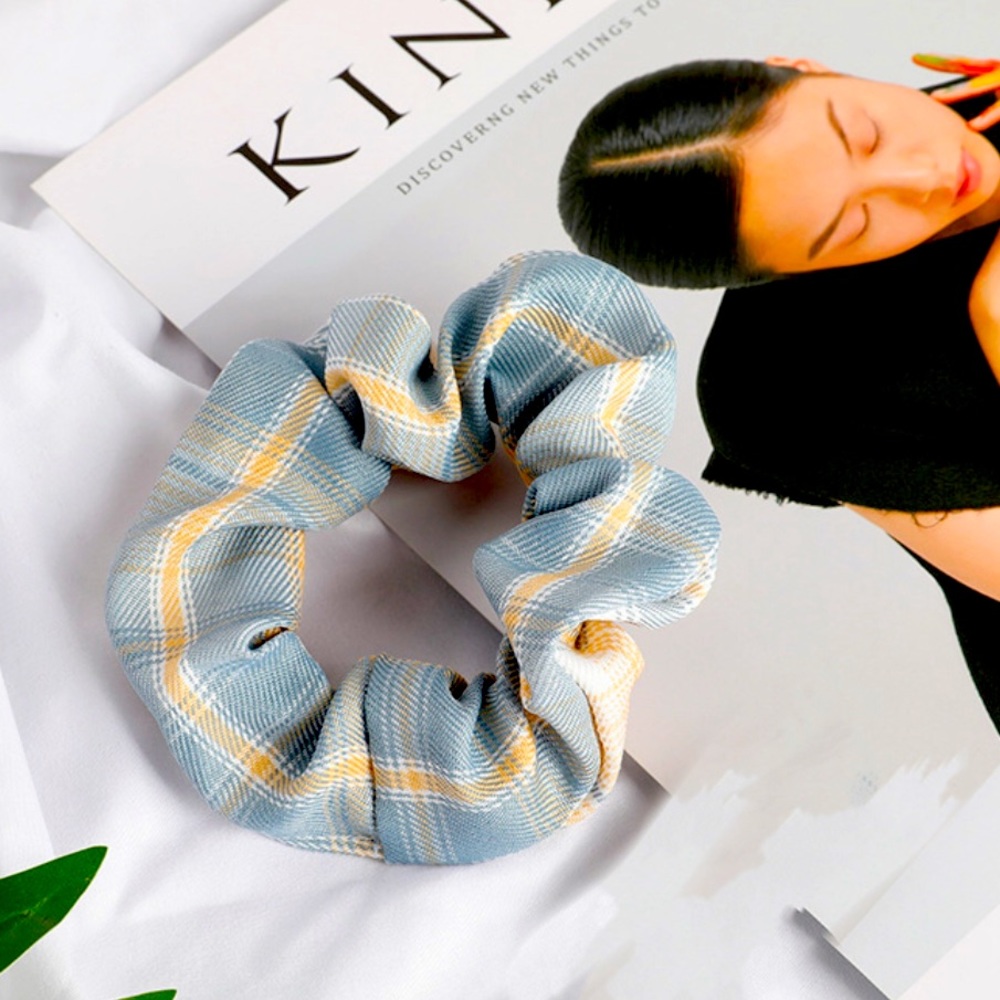 Plaid Scrunchie